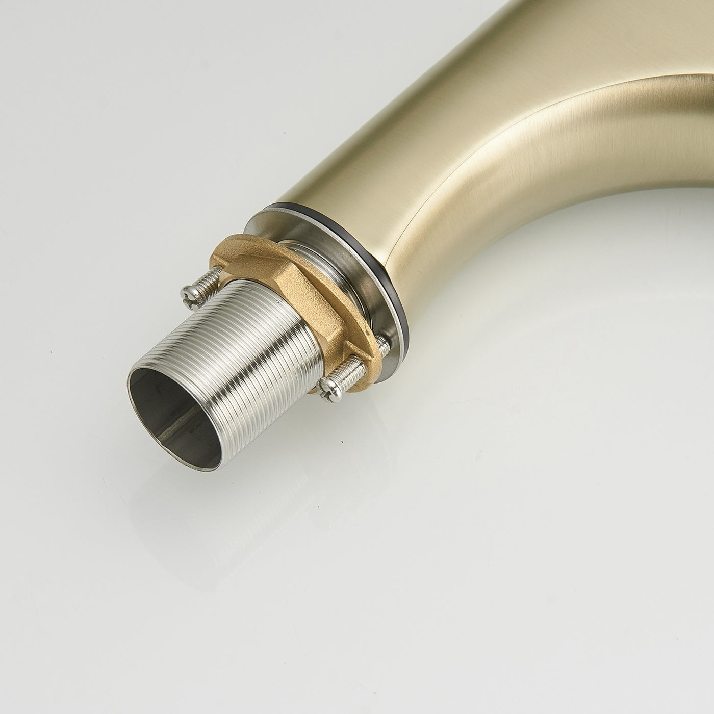 Luxurious Brushed Gold Bathroom Faucet with Single Handle