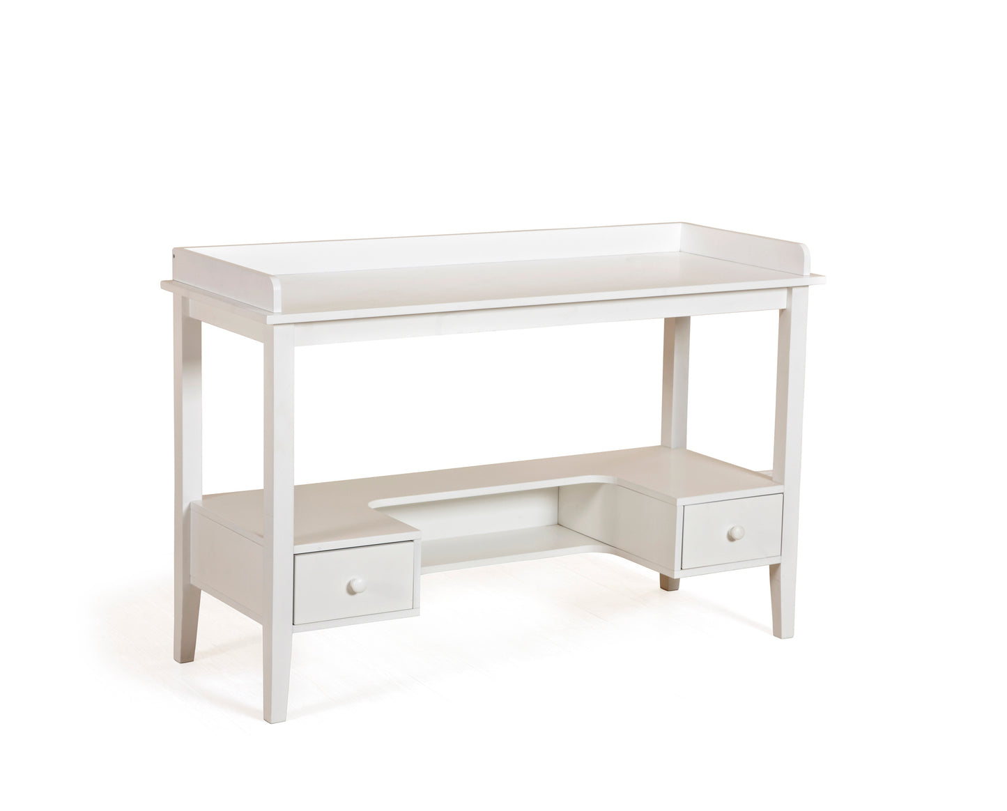 White 46’’ Desk with 2 Drawers for Modern Home Offices