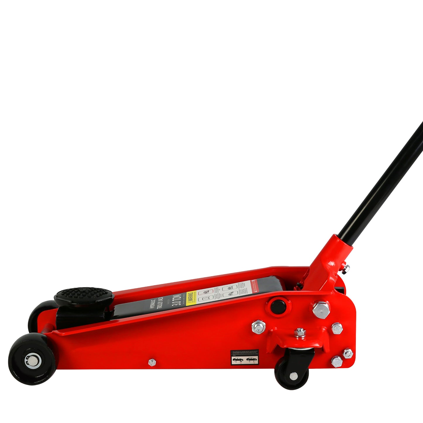 Low Profile Hydraulic Trolley Racing Floor Jack, 3-Ton Capacity