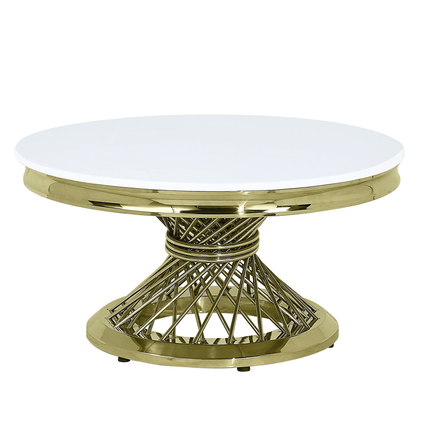 Elegance Gold & Stone Coffee Table LV01957