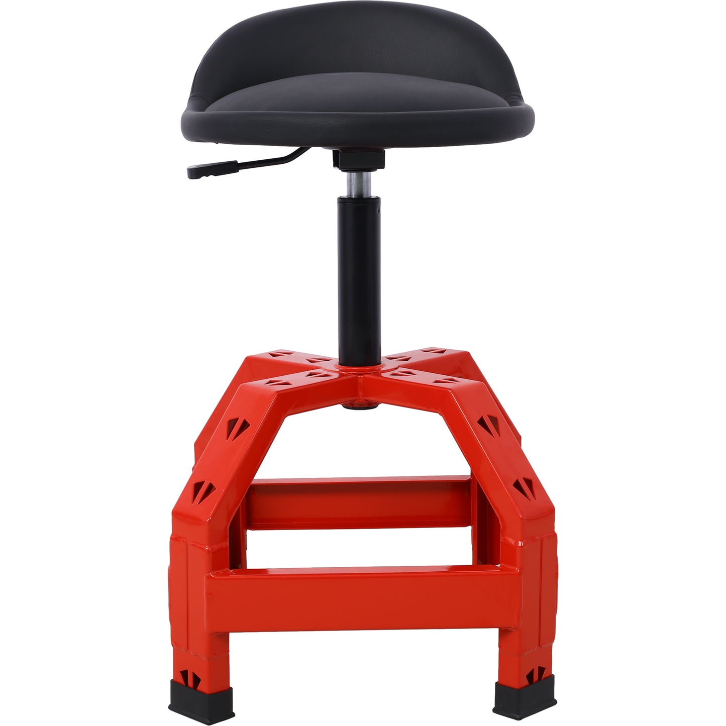 Pneumatic 360 Degree Swivel Stool, Mechanics Rolling Creeper Seat, Heavy Duty  Mechanics Stool, red