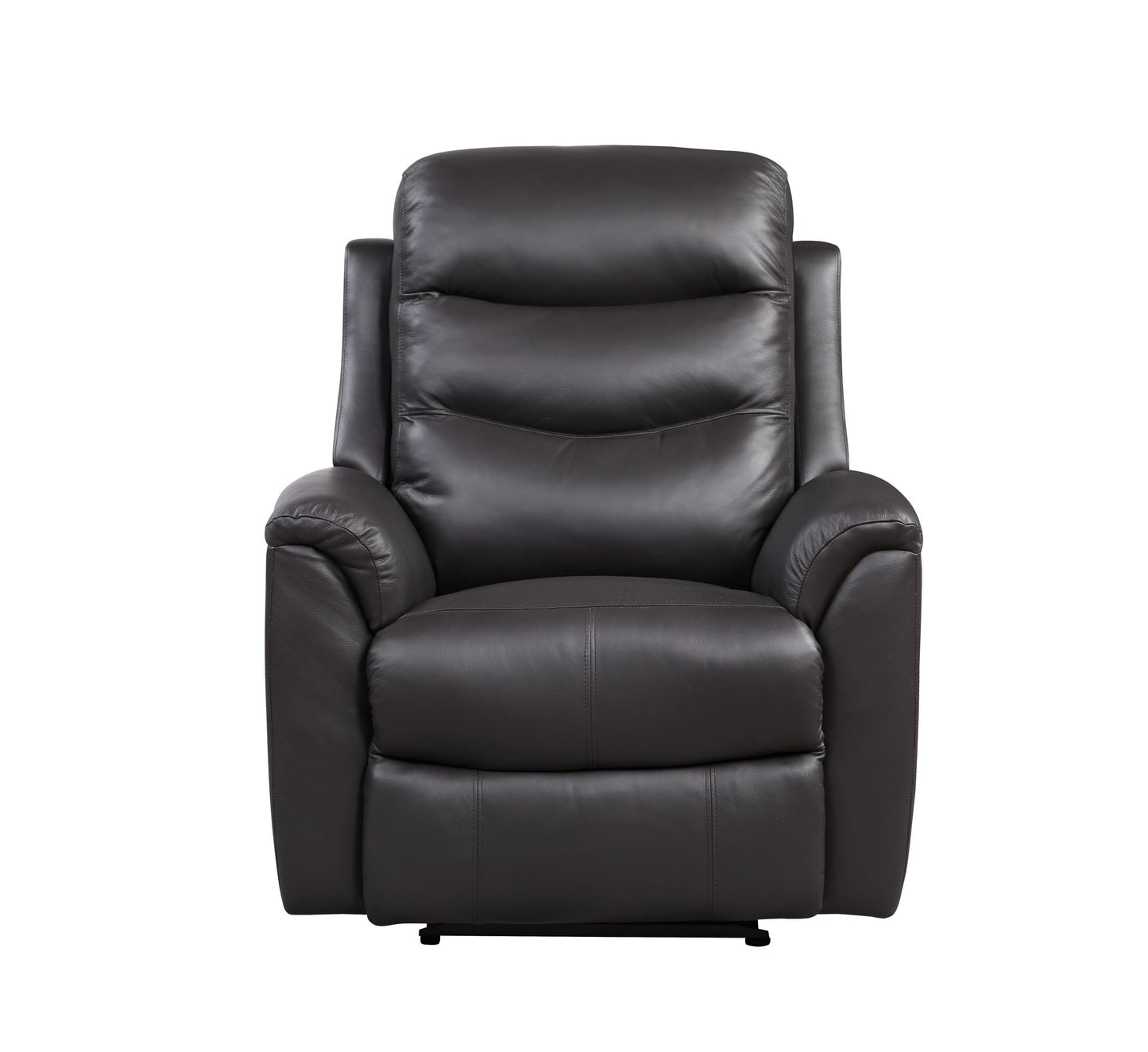 Ava Recliner in Brown Top Grain Leather Match with Power Motion