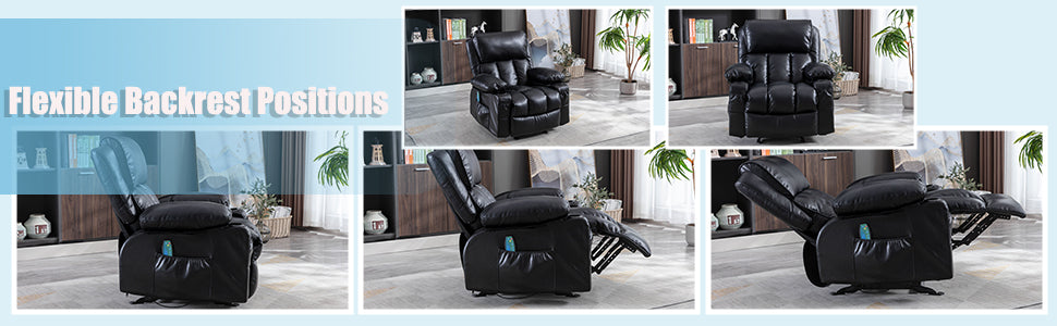 Ultimate Relaxation Recliner Chair with Rocking, Heating, and Adjustable Lounge