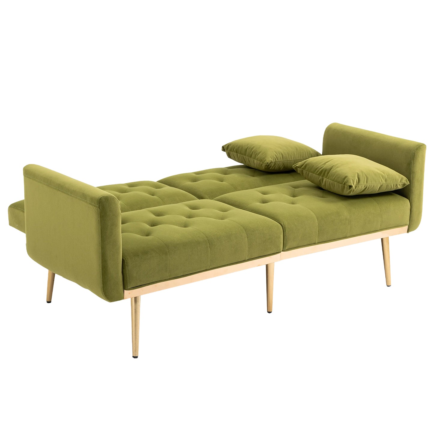 Velvet  Sofa , Accent sofa .loveseat sofa with metal  feet