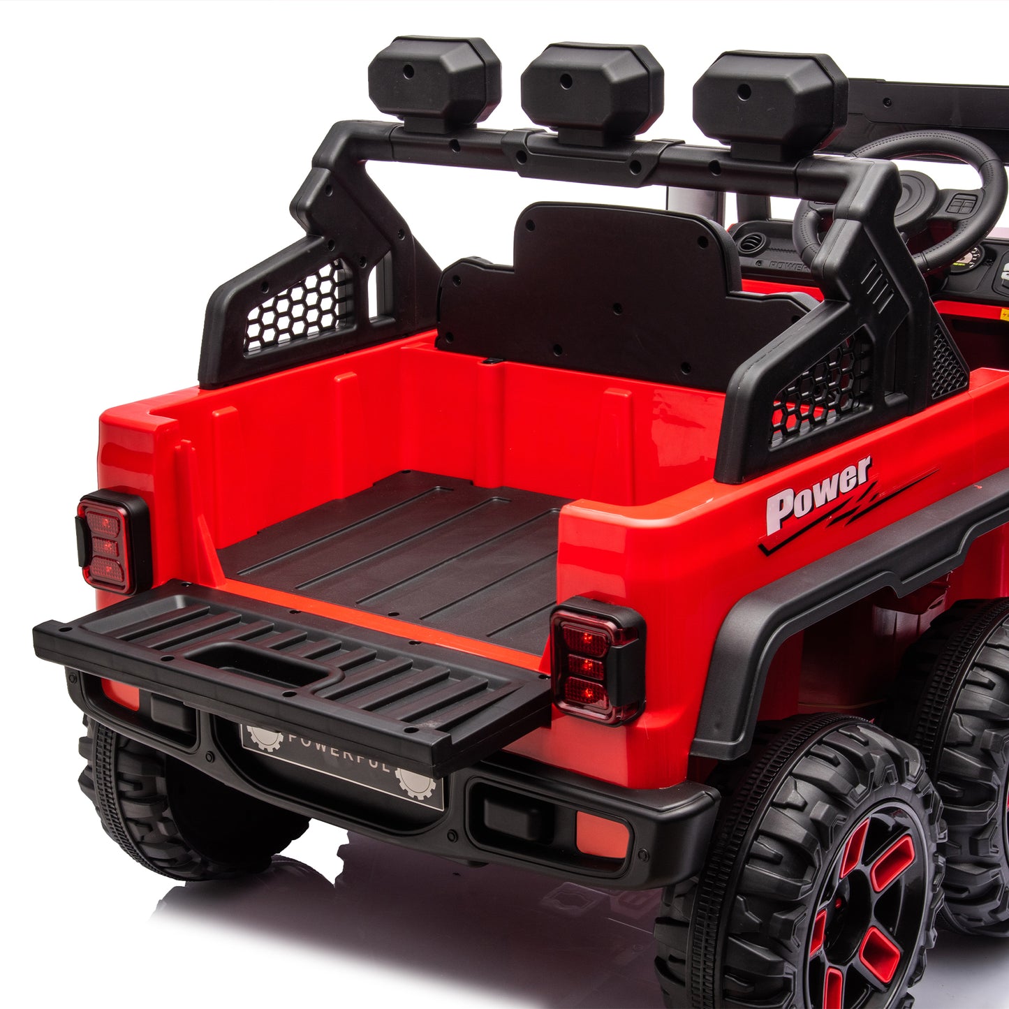 24V Ride On Large Pickup Truck Car for Kids with Remote Control and Bluetooth Music