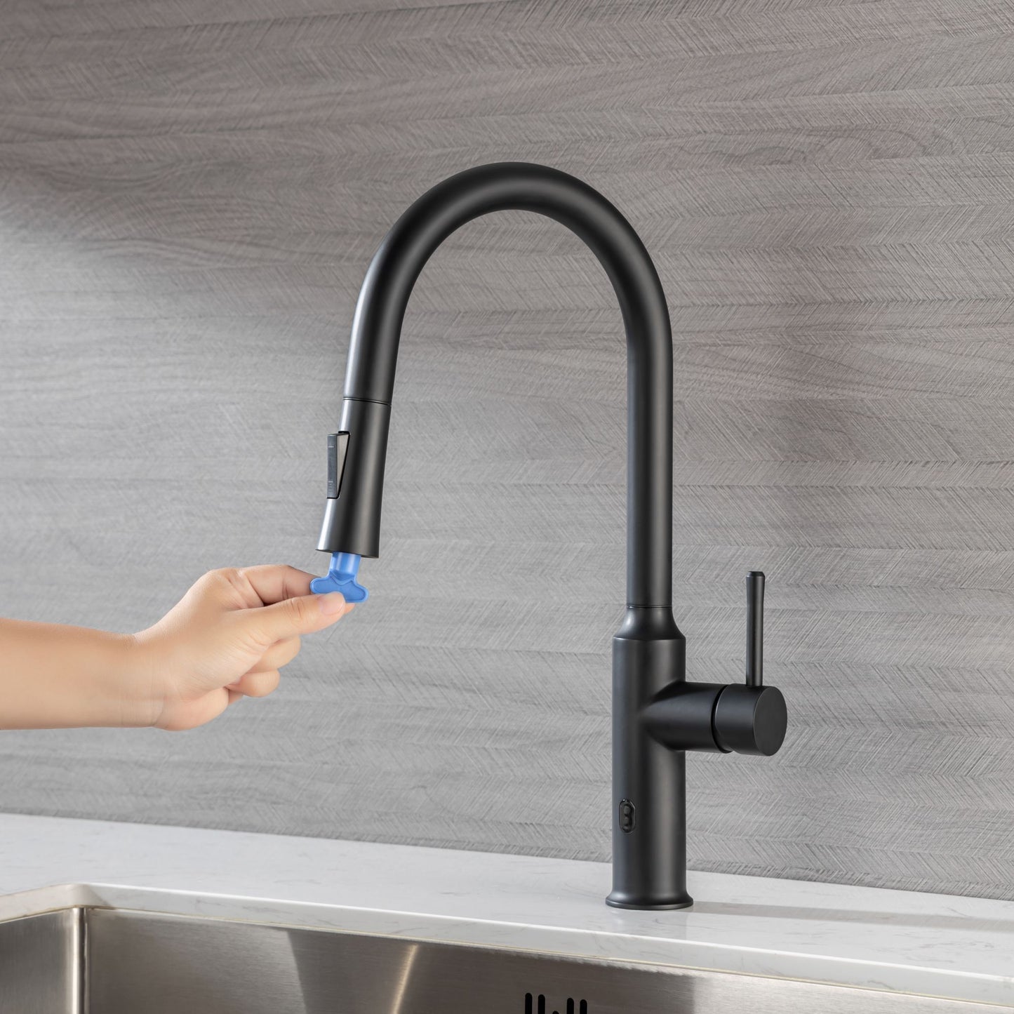 Rainlex Pull Down Touchless Kitchen Faucet