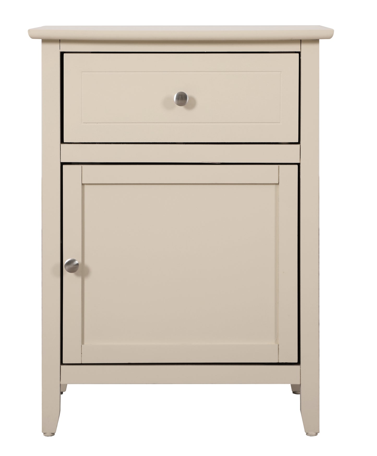 Izzy G1415-N-75 1 Drawer /1 Door Nightstand , Beige