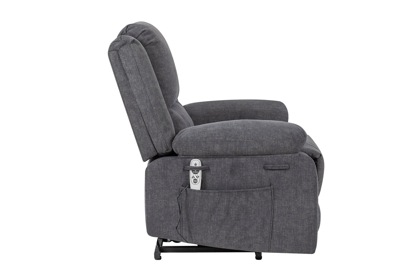 Electric Power Recliner Chair With Massage, Lumbar Heating, and Multi-function Lift, Adjustable Angle and Side Pocket