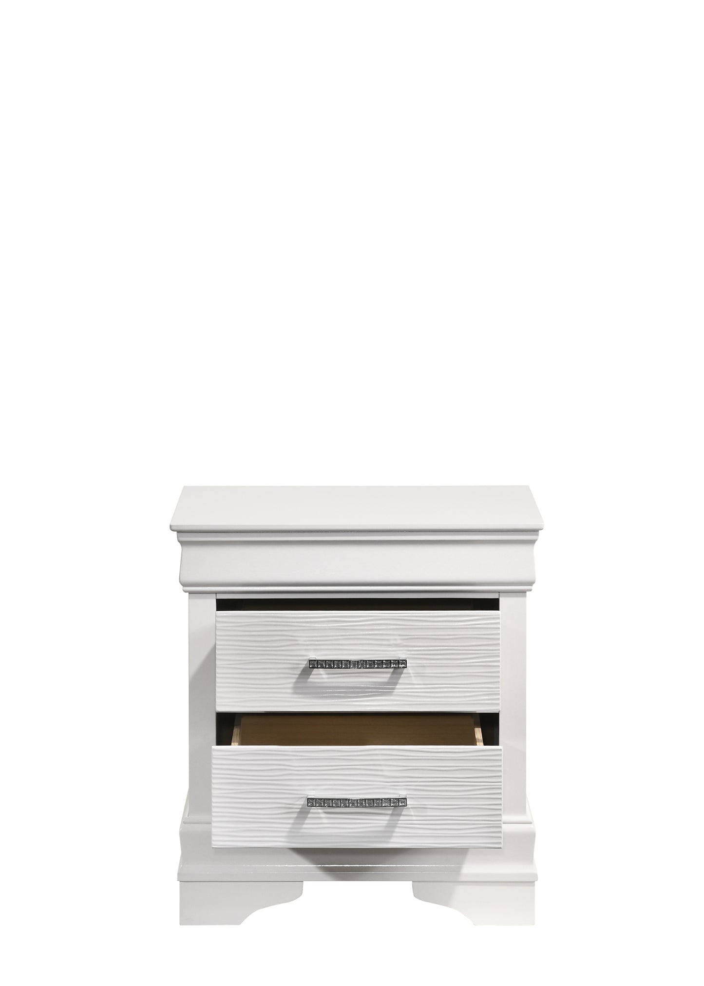 Modern Brooklyn Nightstand made with Wood in White