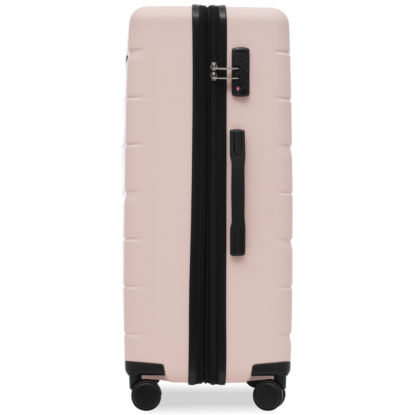 Luggage Sets 3 Piece Suitcase Set 20/24/28,Carry on Luggage Airline Approved,Hard Case with Spinner Wheels,Pink and Black