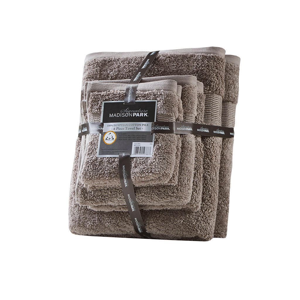 Opulent Madison Park Signature Luxor 100% Egyptian Cotton Towel Collection