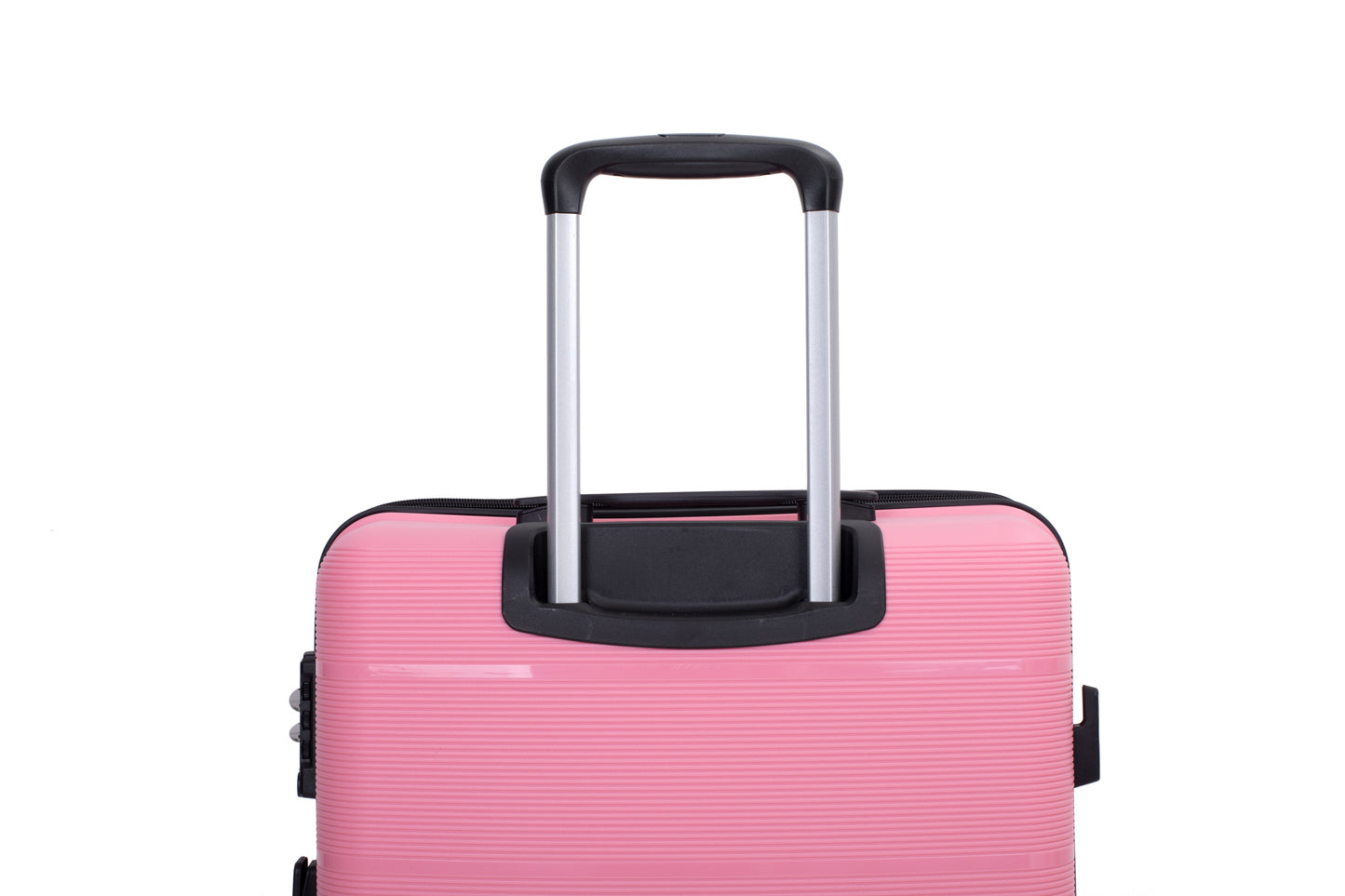 Hardshell Suitcase Double Spinner Wheels PP Luggage Sets Lightweight Durable Suitcase with TSA Lock,3-Piece Set (20/24/28) , Pink