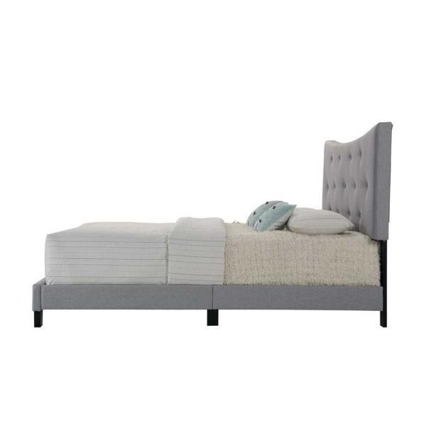 Venacha Queen Bed in Gray Fabric 26360Q