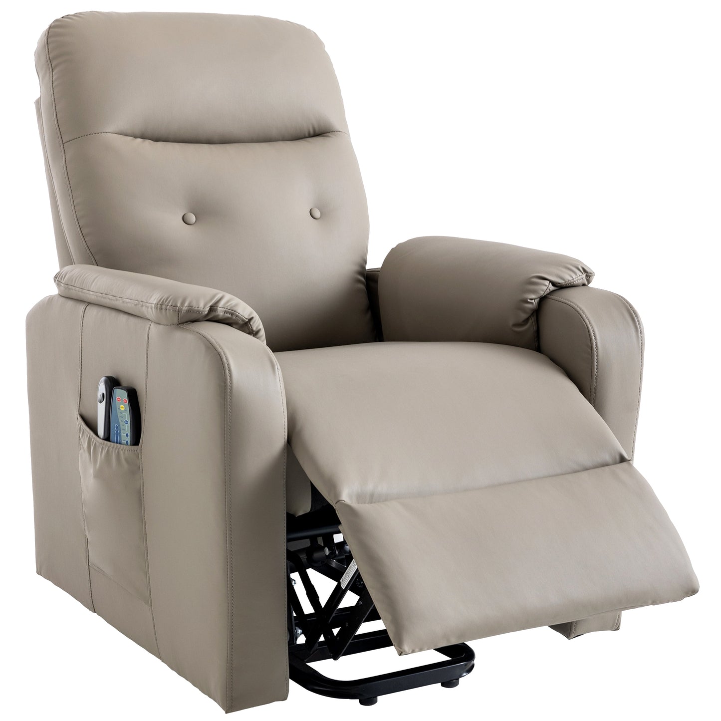 Electric Power Lift Massage Recliner Chair with Heating, Side Pocket, and Comfortable Design