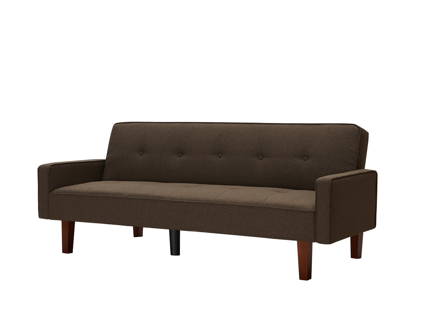 Brown Linen Sofa Bed for Small Spaces