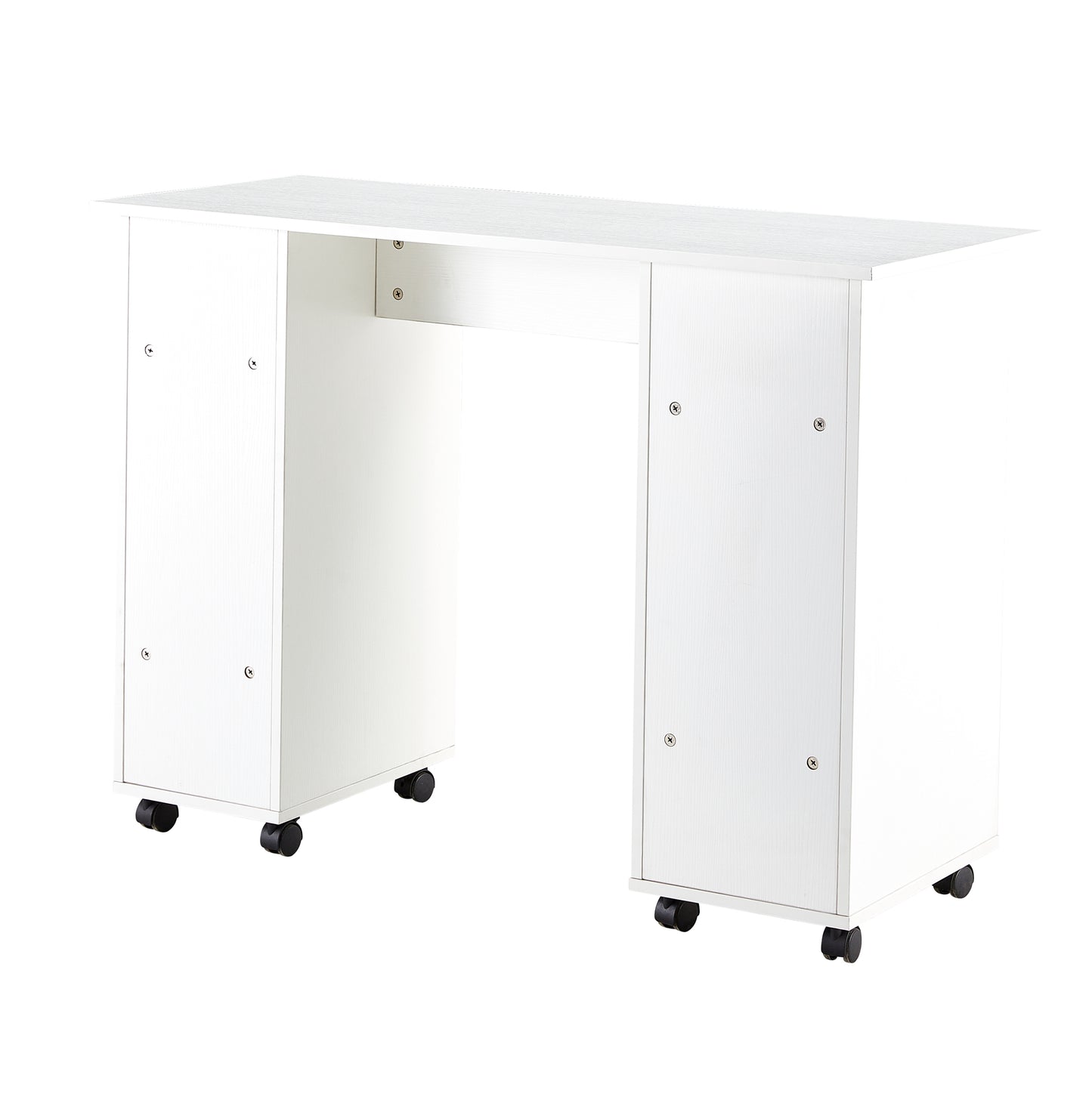 Compact White Computer Desk with Storage Drawers - 41.73‘’L x 17.72\'\'W x 31.5\'\'H