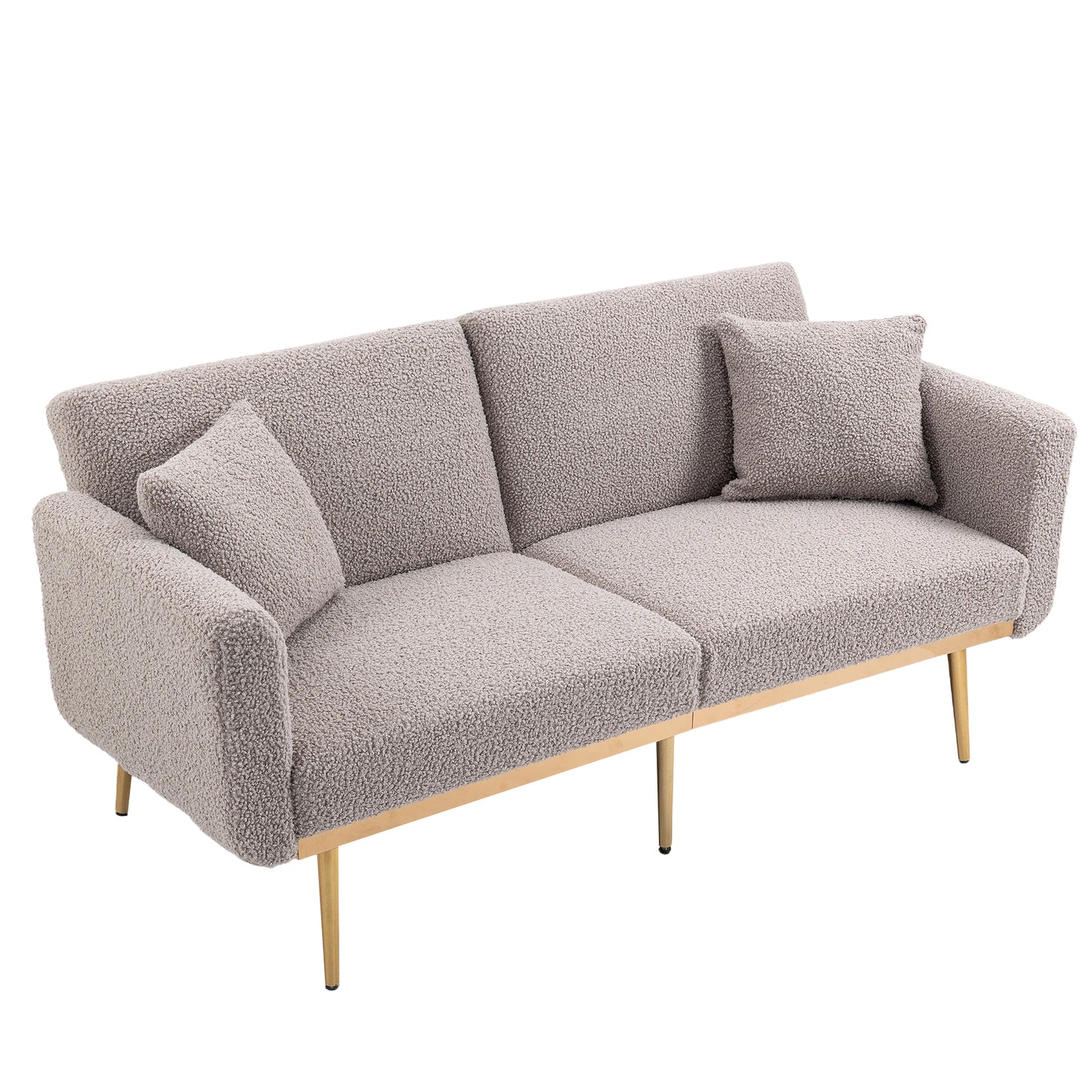 Velvet  Sofa , Accent sofa .loveseat sofa with metal  feet