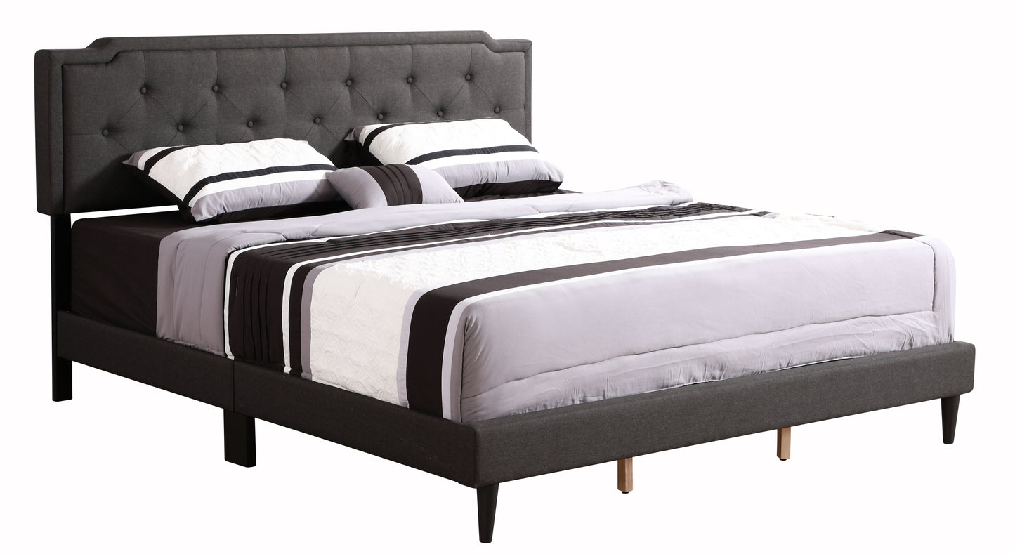 Deb G1106-QB-UP Queen Bed - All In One Box , BLACK