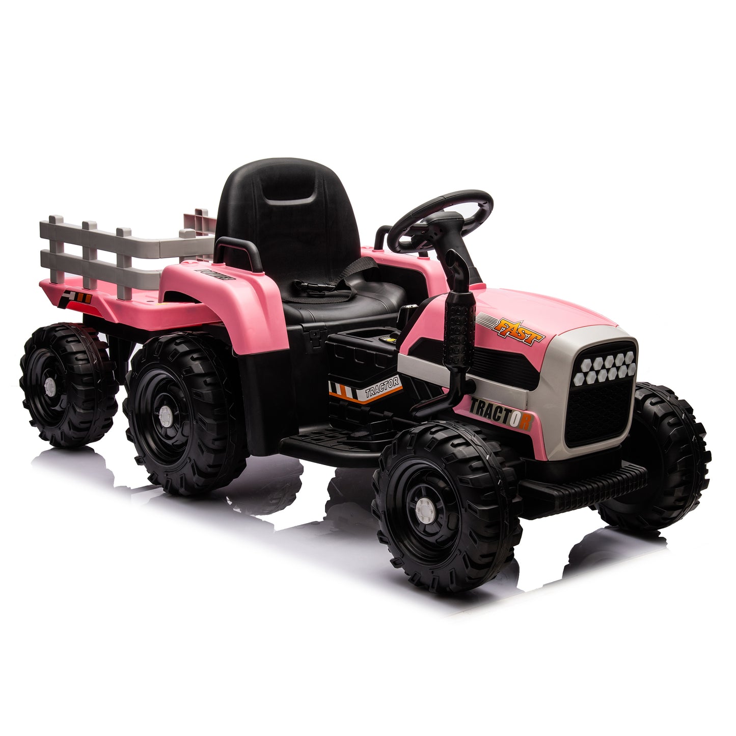 Electric Tractor Toy with Remote Control and Multiple Features