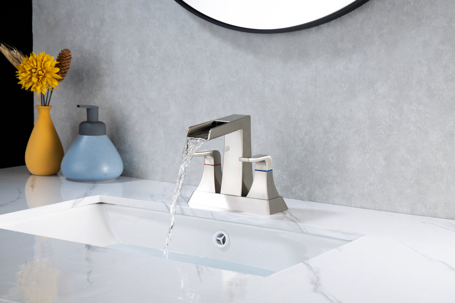 Enhance Your Bathroom with a Brushed Nickel 2-Handle Lavatory Faucet