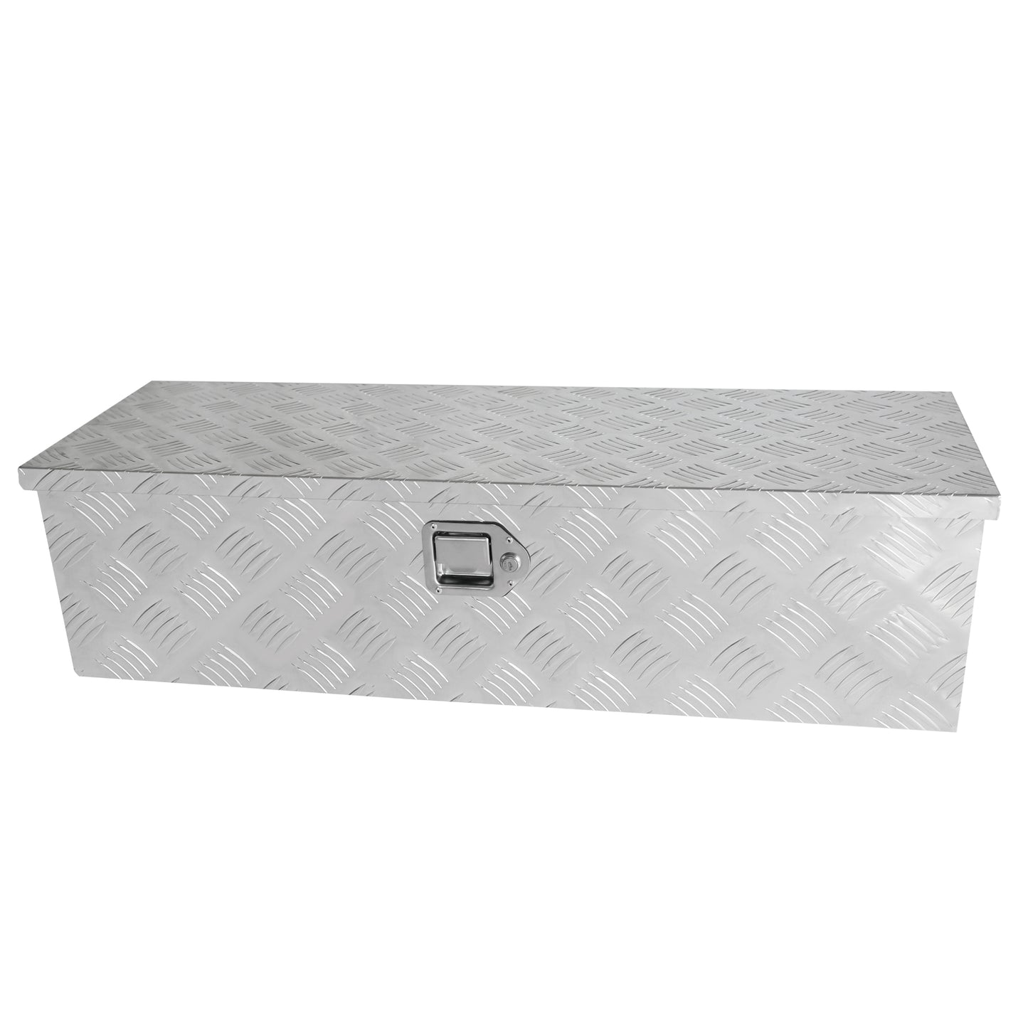 39 Inch Aluminum Truck Tool long Box, Gas Strut, Truck Bed Tool Box with Side Handle ,Lock and 2 Keys, Tool Storage Box for Truck,Trailer,Pickup (38.8"×12.8"×10.4")