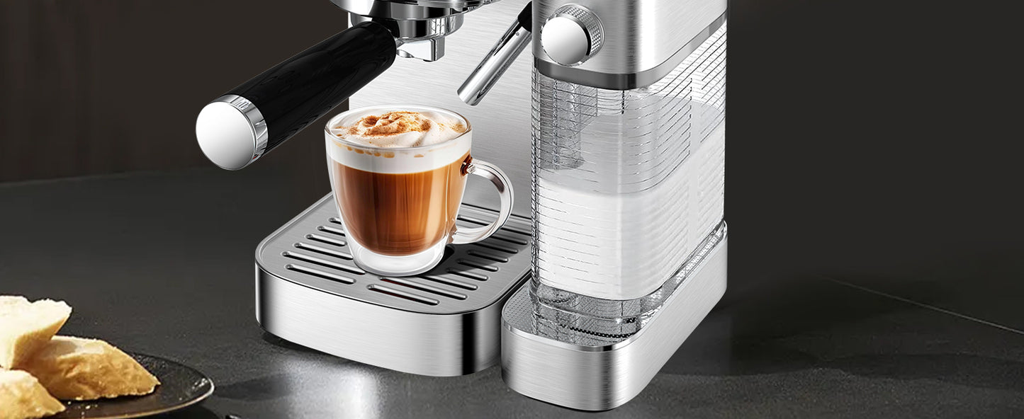 Automatic Milk Frother Espresso and Cappuccino Machine with ESE POD filter