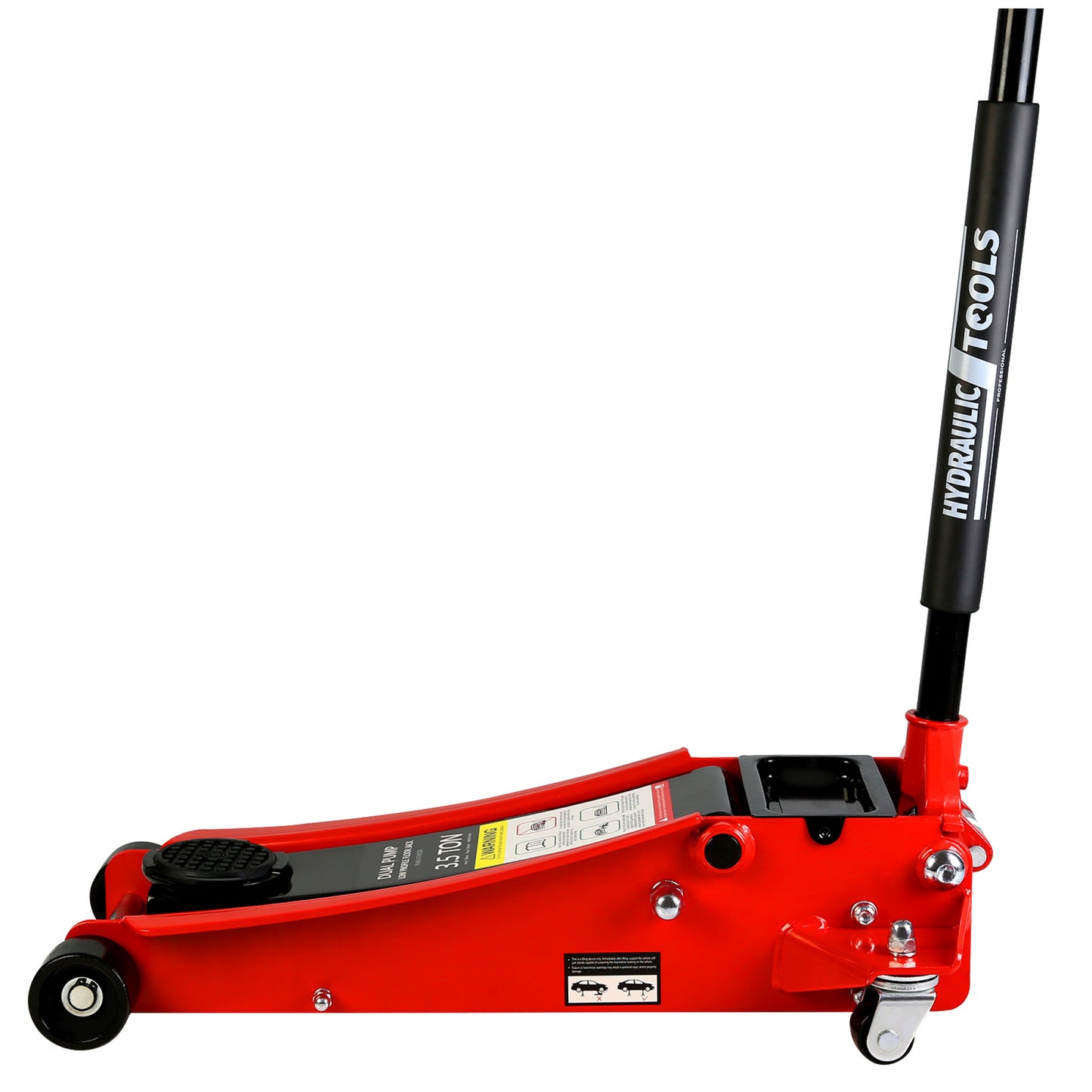 3.5 Ton Racing Floor Jack with Quick Lift Pump and Wide Stance