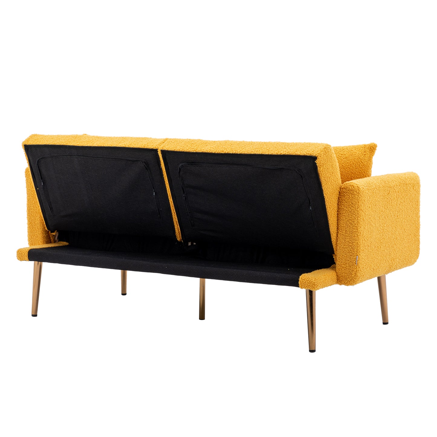 Velvet  Sofa , Accent sofa .loveseat sofa with metal  feet