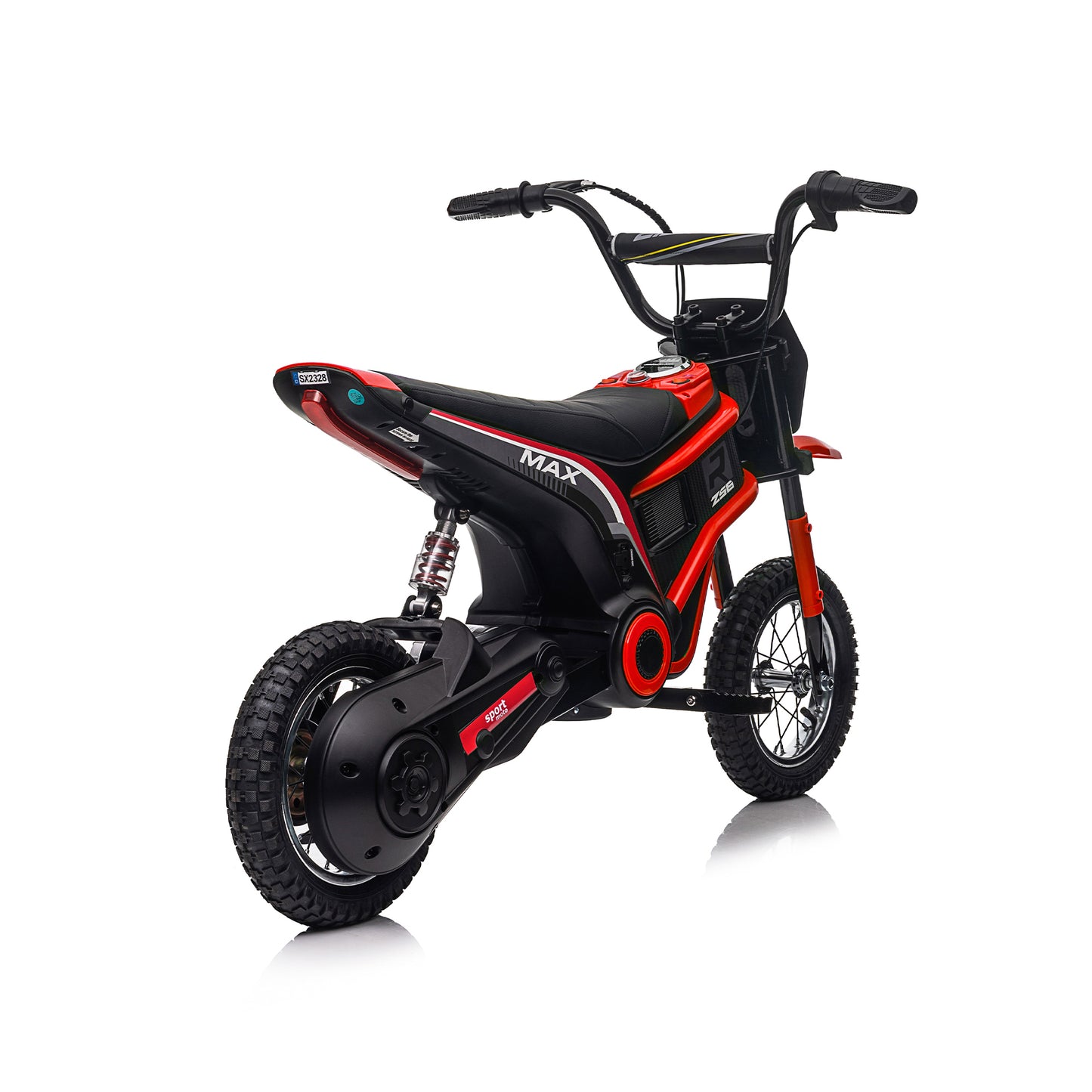 Electric Motocross Motorcycle for Kids - High Speed, Dual Suspension, MP3 Player, Ages 8-12