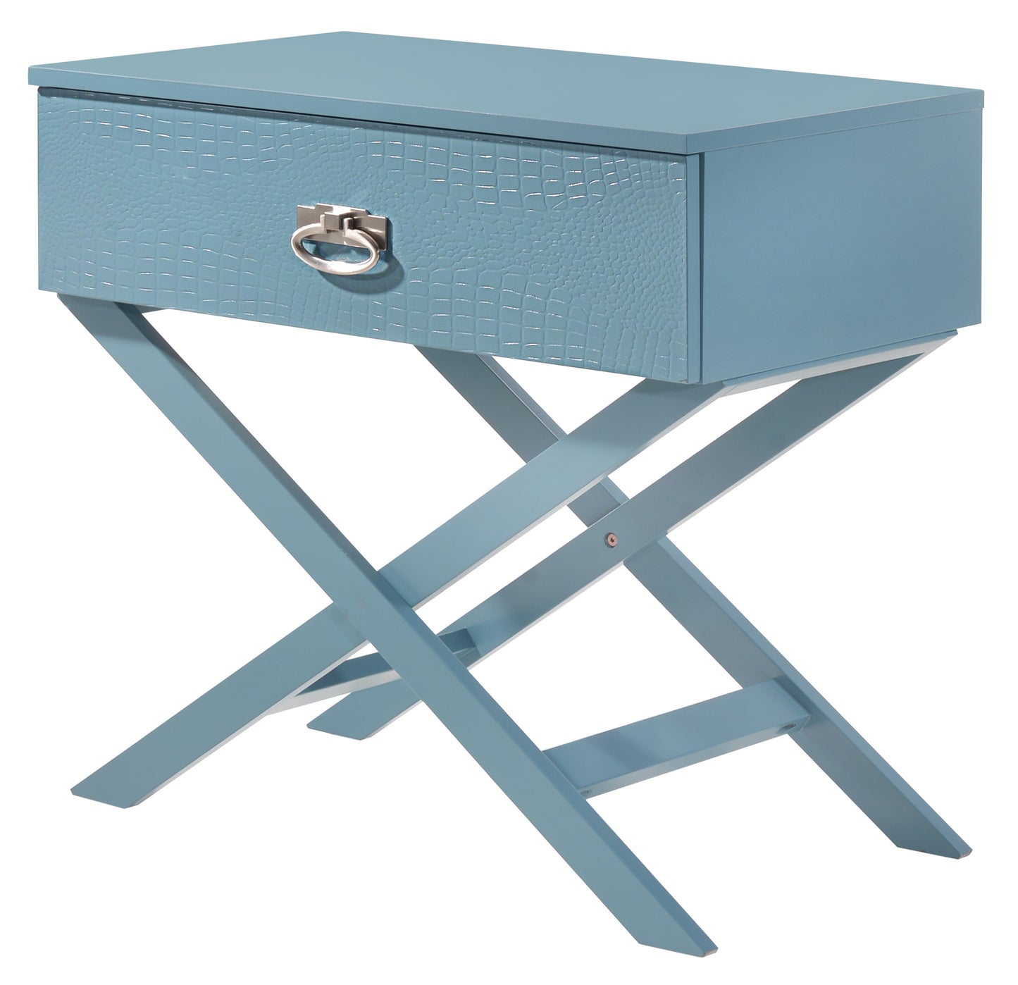 Xavier G0079-N Nightstand , Teal