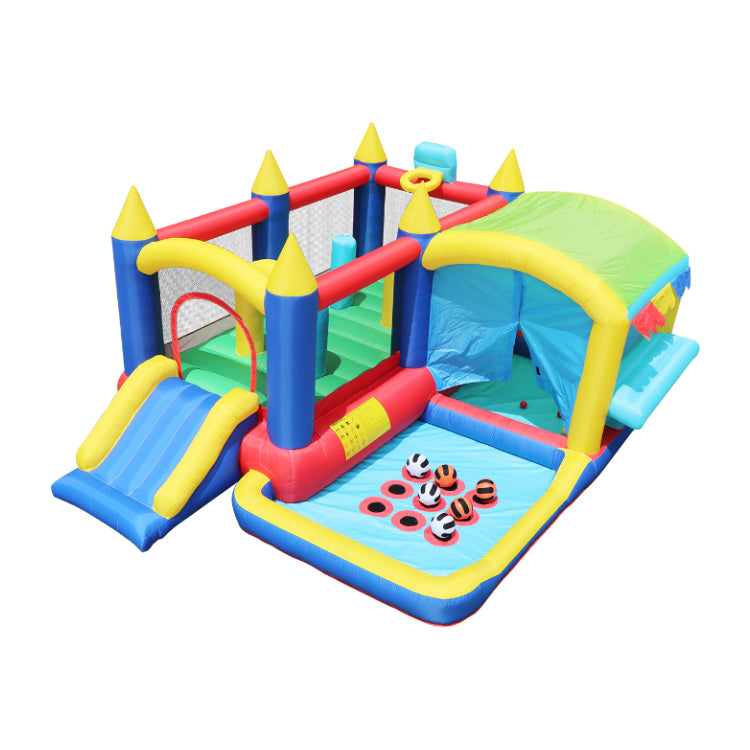 Ultimate 7-in-1 Inflatable Bounce House with Ball Pit and Obstacle Course for Kids' Indoor and Outdoor Parties