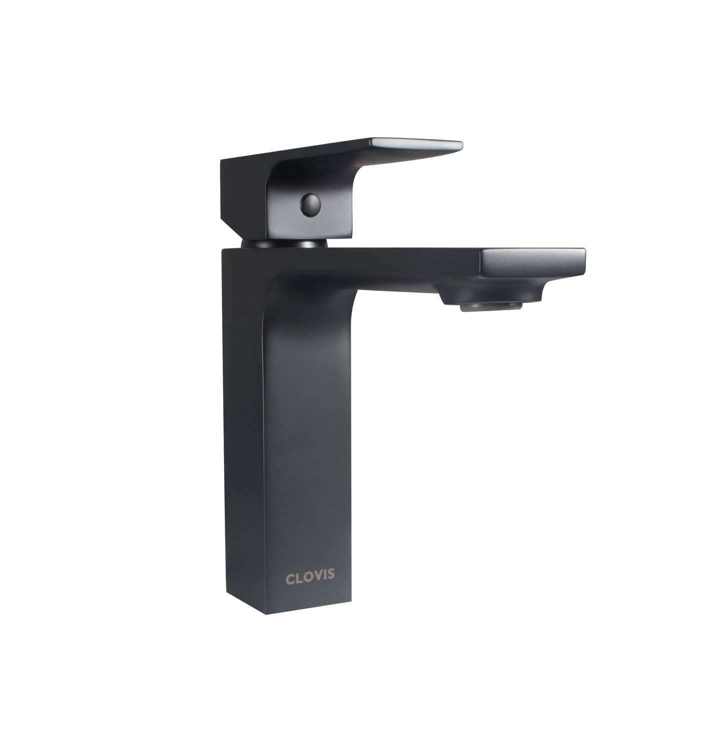 Elegant Matte Black Bathroom Faucet with Single Handle and Pop-Up Drain