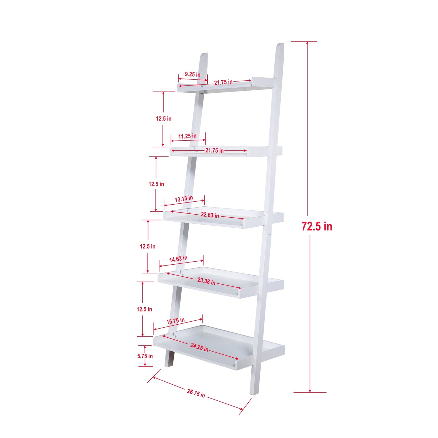 5 - Tier Ladder Shelf