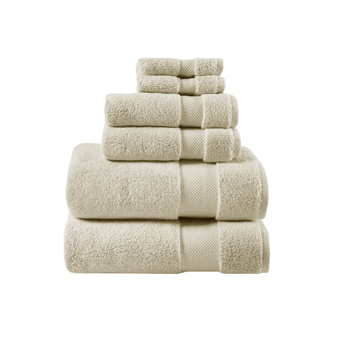 Luxurious 6 Piece Cotton Towel Set with 1000gsm