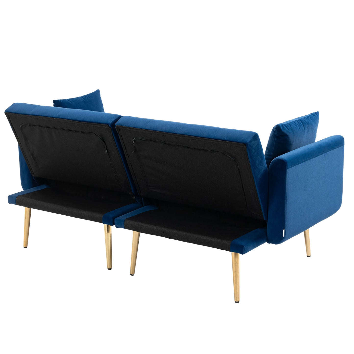 Velvet  Sofa , Accent sofa .loveseat sofa with metal  feet