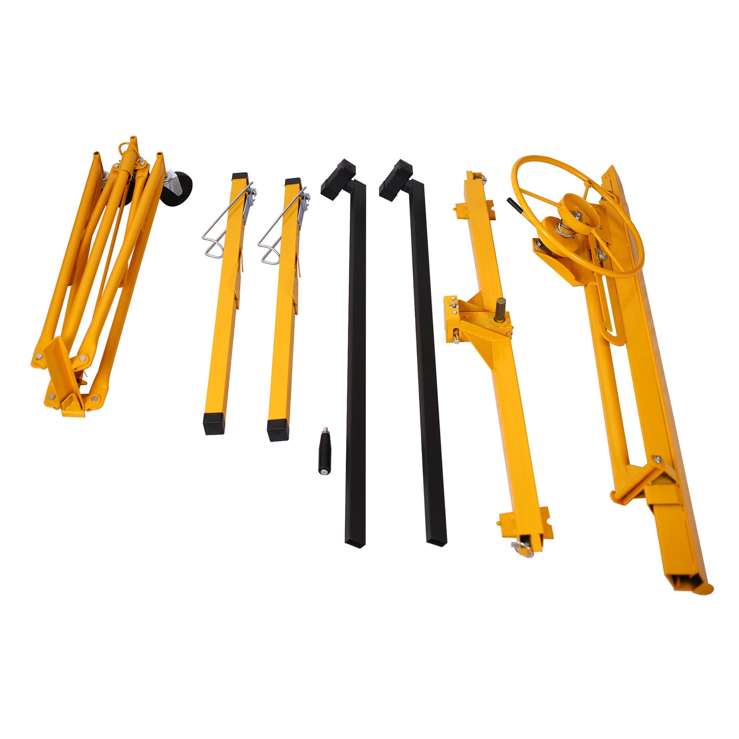 Drywall Panel hoist Drywall Lift Rolling Panel Hoist Jack Lifter 16ft yellow color