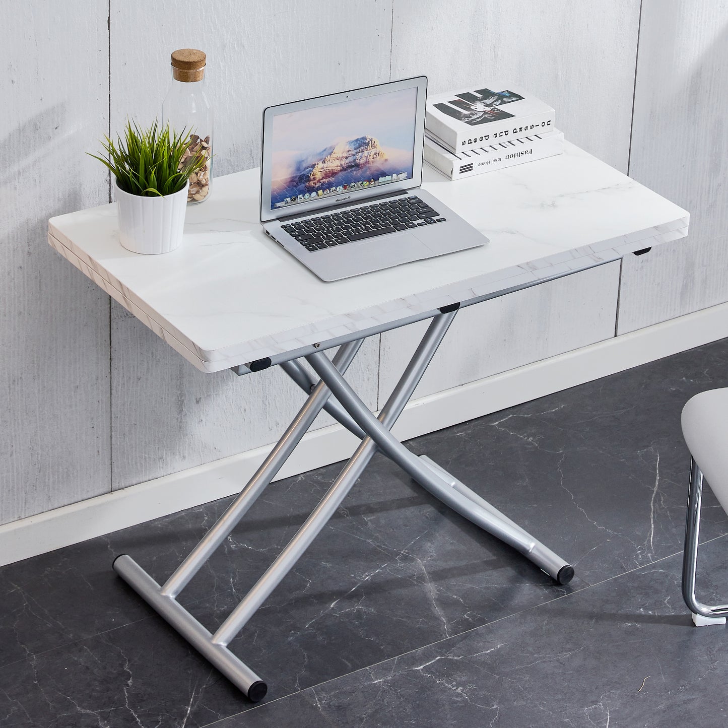 Versatile Minimalist Lift Table with Adjustable Height and Foldable Design