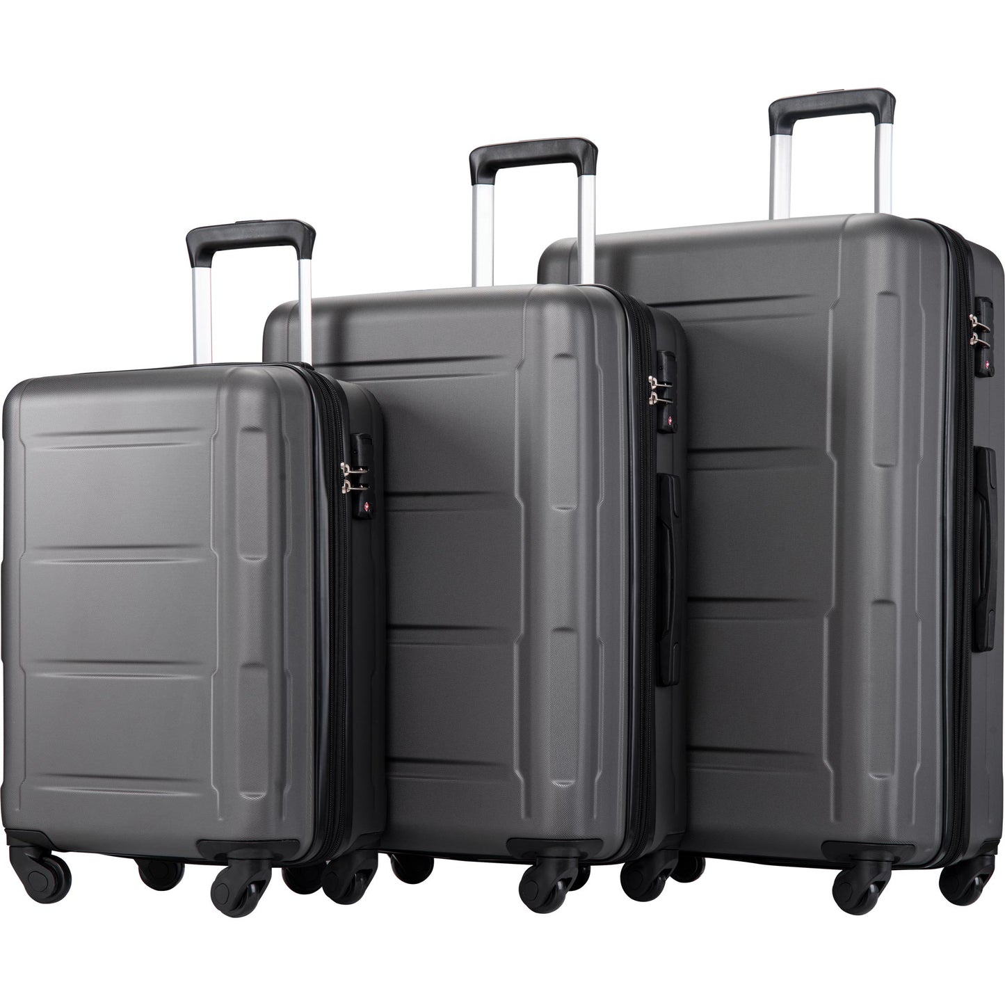 Expandable  Spinner Wheel 3 Piece Luggage Set ABS Lightweight Suitcase with TSA Lock