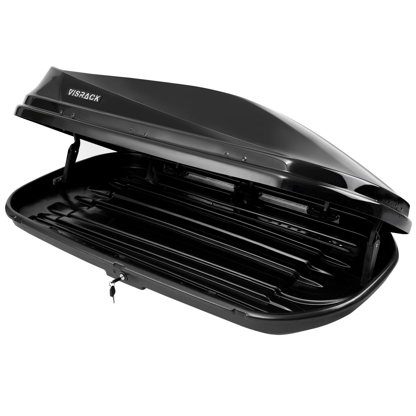 Secure and Spacious VISRACK Hard Shell Roof Cargo Carrier - Black