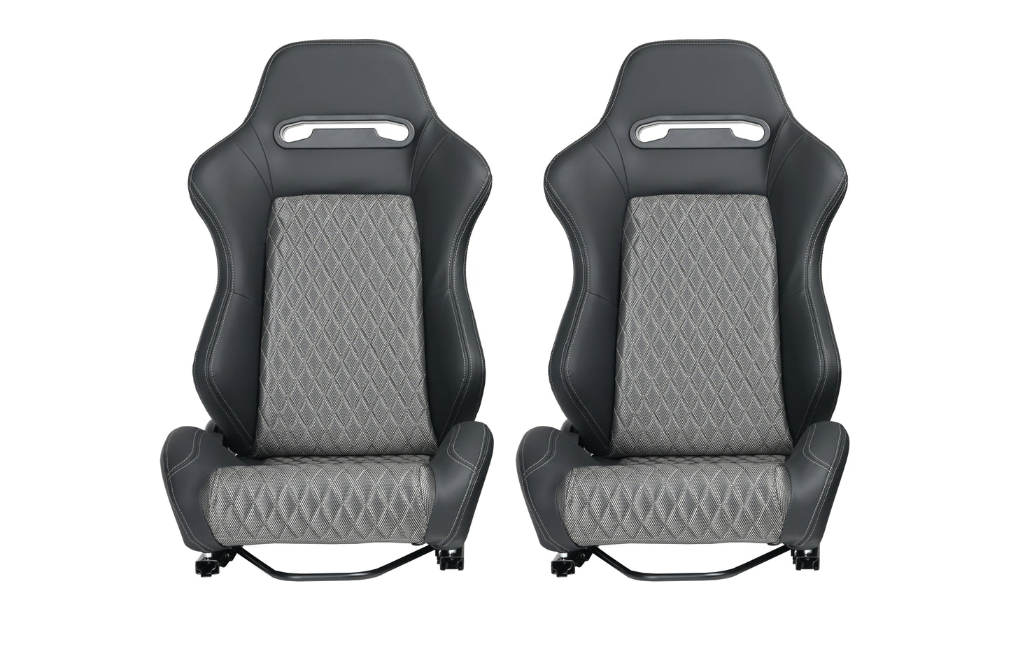 Premium Racing Seats with Double Slider Adjustment - 2PCS