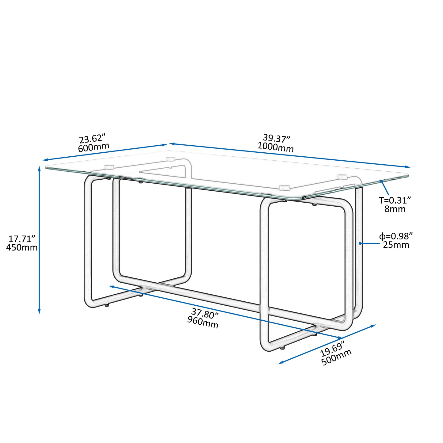 Elegant Glass Coffee Table for Modern Living Spaces