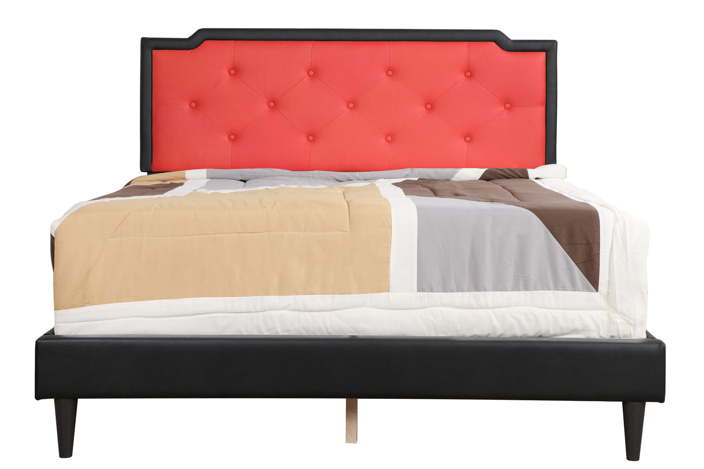 Deb G1120-QB-UP Queen Bed - All In One Box , BLACK