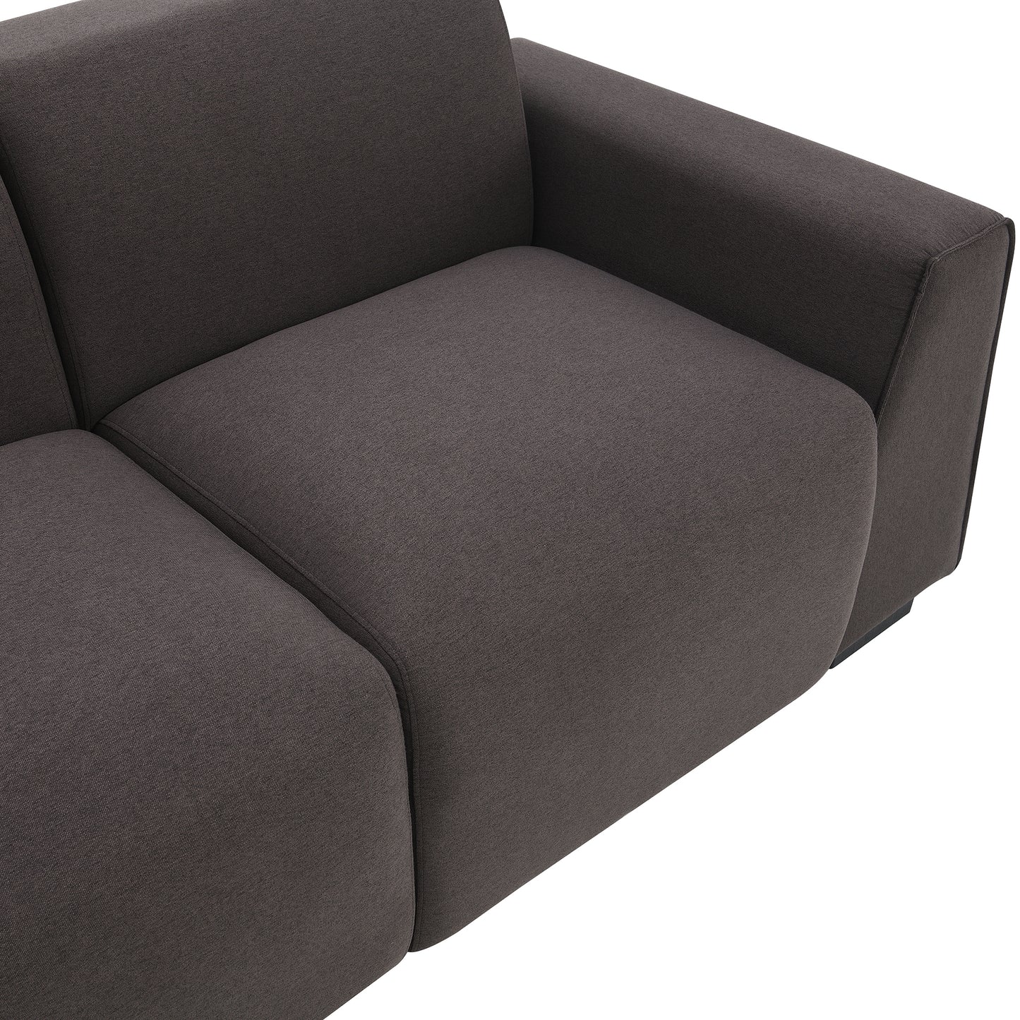 Stylish and Comfortable Modern Linen Fabric Sofa with Wide Armrests