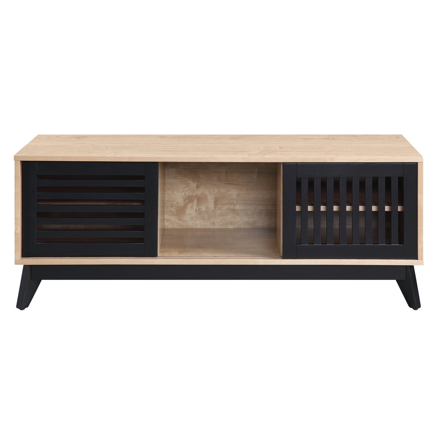 Elegant Oak and Espresso TV Stand LV00858