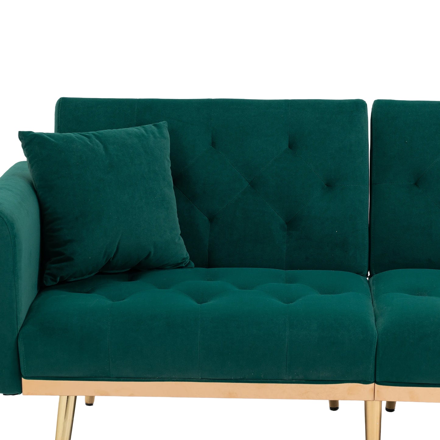 Velvet  Sofa , Accent sofa .loveseat sofa with metal  feet