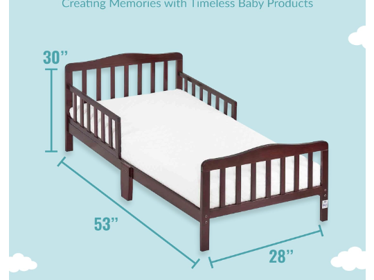 Classic Design Toddler Bed in Espresso