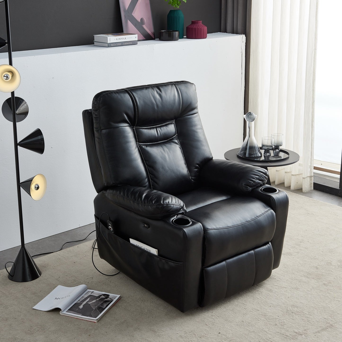 Comfortable Electric Power Lift Recliner Chair with Massage and Heat for Seniors