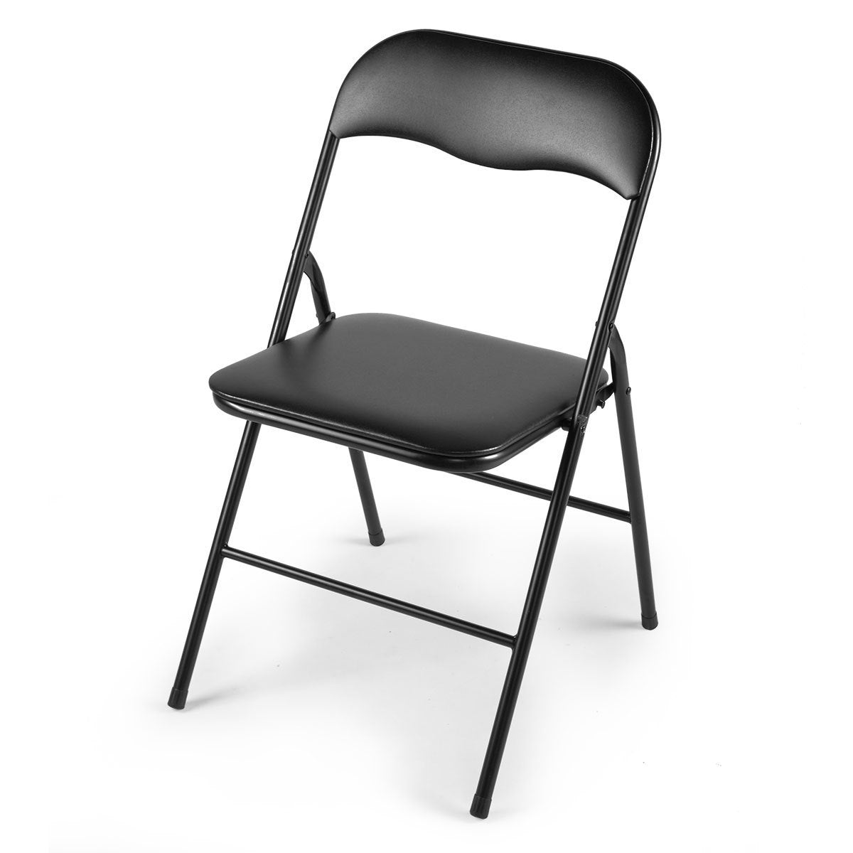 Plastic Folding Chair, Party Chairs 6 Pack, Stackable Indoor Outdoor Chair 300 lbs Capacity, for Wedding Backyard Events Meeting House Festivals Dinner, Black