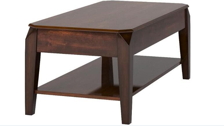 Elegant Walnut Coffee Table with Lift Top - Docila 80660