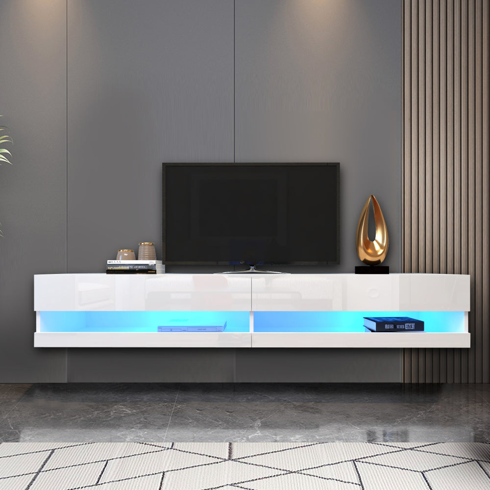 180 White LED Wall Mounted TV Stand with 20 Color Options